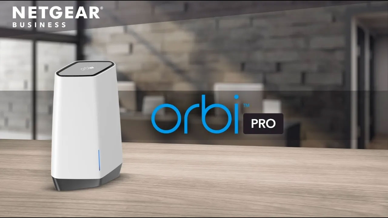 Netgear Orbi Pro WiFi 6 SXK80-100CNS AX6000 Tri-Band Orbi Pro WiFi